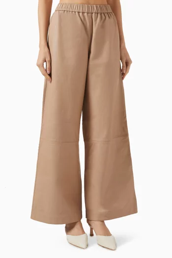 بنطال فيول جلد