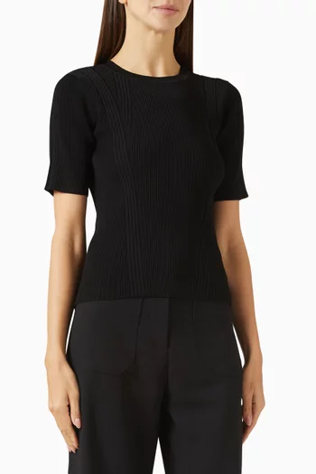 Castelli Sweater in Ribbed Knit