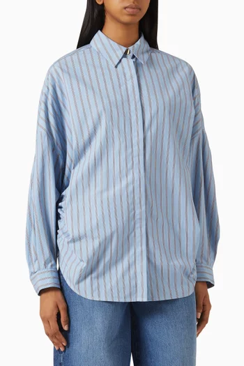 Danie Striped Shirt in Poplin