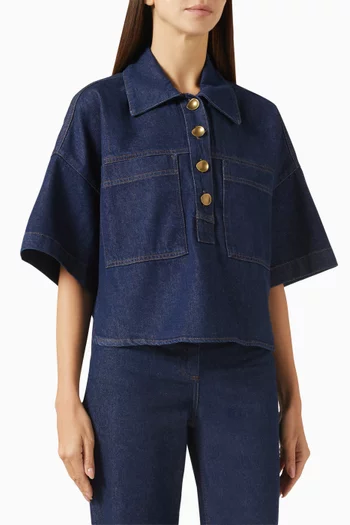 قميص نيوبورت بتصميم جاكيت دينم