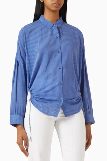 Botalia Cut-out Shirt in Viscose Blend
