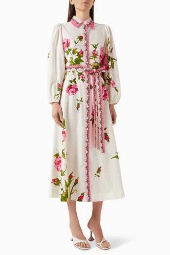 Lucille Dress in Linen-cotton