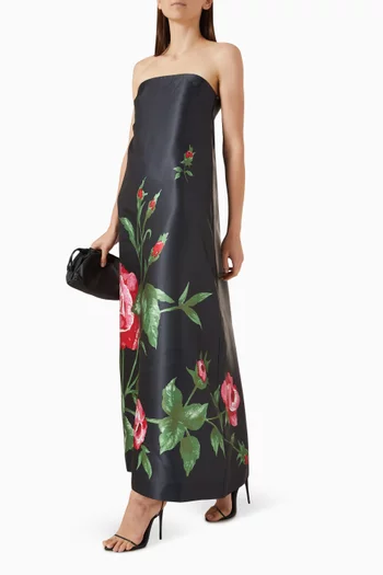 Abigail Off-shoulder Dress in Eco-taffeta