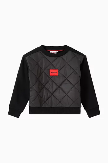 سويت شيرت مطرز بشعار الماركة