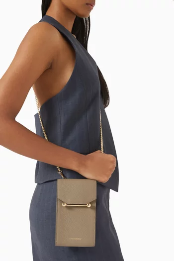 Mosaic Phone Pouch in Leather