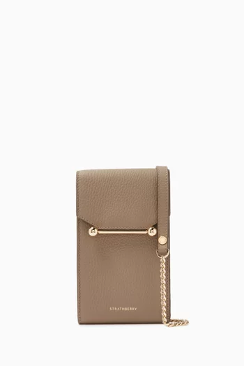 Mosaic Phone Pouch in Leather