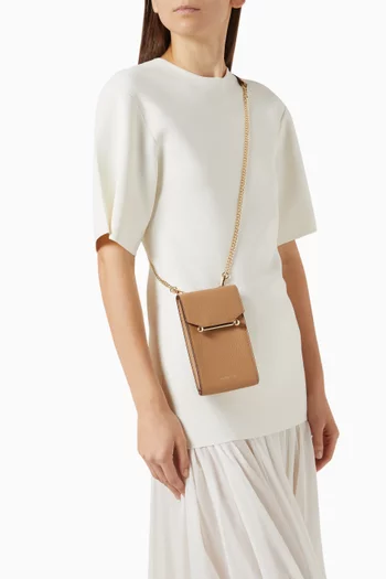 Mosaic Phone Pouch in Leather