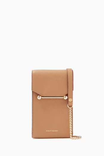 Mosaic Phone Pouch in Leather