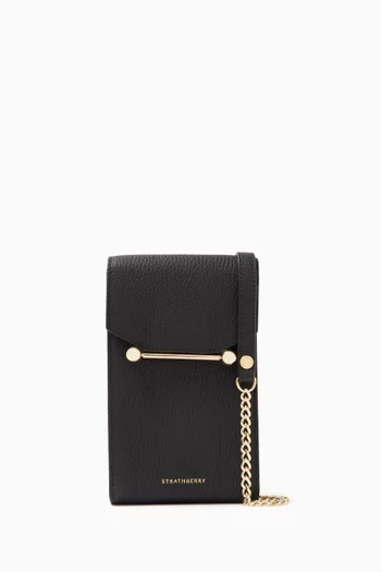 Mosaic Phone Pouch in Leather
