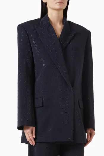 All-over Rhinestone Embellished Jacket
