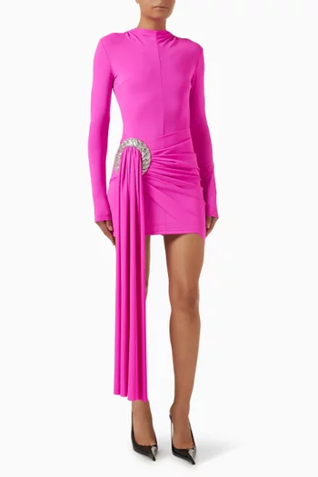 Crystal Spiral Mini Dress