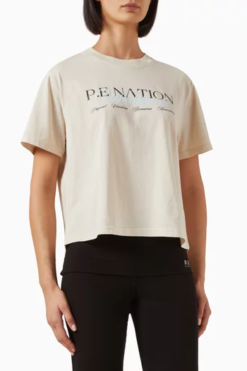 تي شيرت أسنت قصير قطن