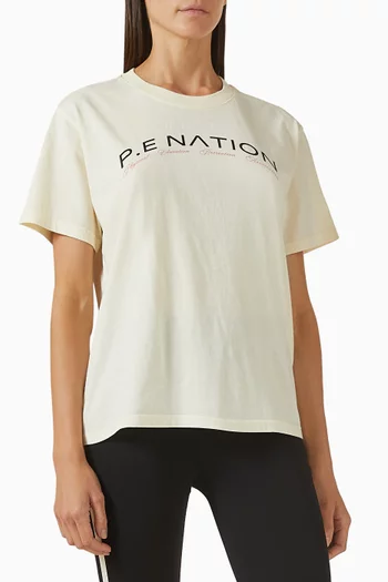 Volume T-shirt in Cotton Jersey