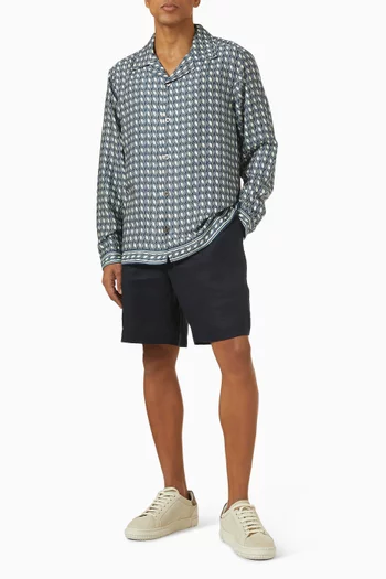 Moneto Printed Shirt in Tencel™ Lyocell