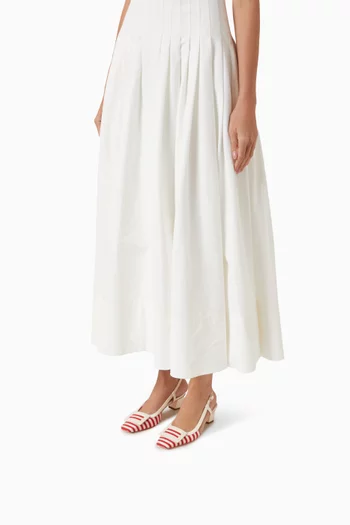 Belle Vivier Slingback 45 Pumps in Canvas