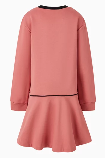 فستان قطن غير متماثل