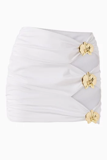 Coupe Orchid Cut-out Mini Skirt
