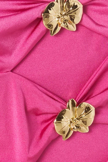 Coupe Orchid Cut-out Mini Skirt