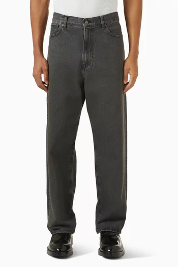 Embroidered Jeans in Denim