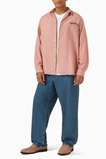 50s Embroidered Shirt in Tencel