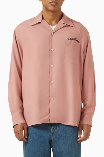 50s Embroidered Shirt in Tencel