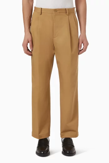 Double Pleated Chino Pants