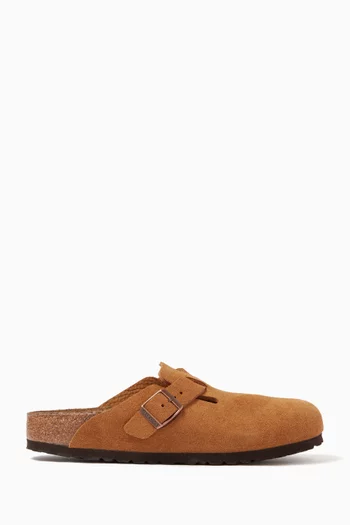 Boston Clog Sandals in Suede