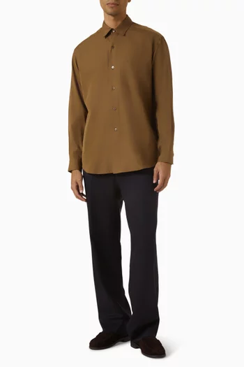 Collared Shirt in Cotton-silk