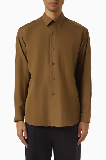 Collared Shirt in Cotton-silk