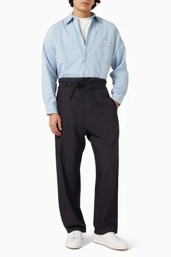 قميص عمل مزيج قطن