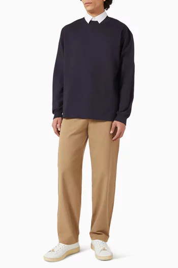 تي شيرت بفتحة رقبة مستديرة قطن سوبيما