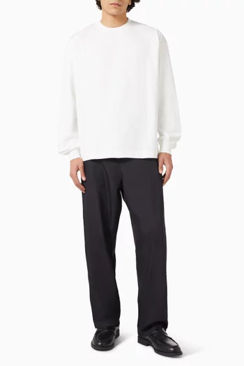 تي شيرت بفتحة رقبة مستديرة قطن سوبيما