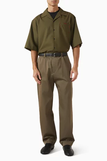 Elasticated Pants in Cotton-blend