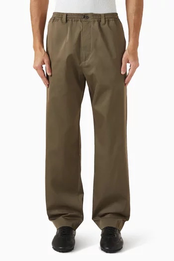 Elasticated Pants in Cotton-blend