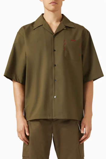 Bowling Shirt in Virgin Wool