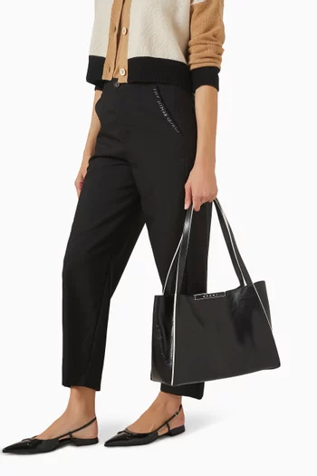 Cresta E/W Small Tote Bag in Leather