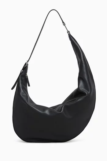 Small Dot Hobo Bag in Calfskin Leather