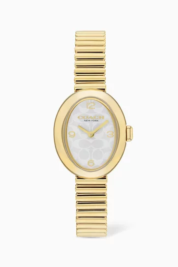 Sammy Quartz Gold-tone Stainless Steel Watch, 22mm