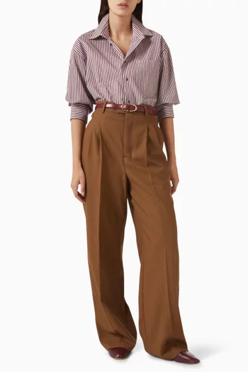 Ami de Coeur Striped Shirt in Cotton