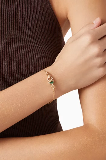 Dome Art Deco Bracelet in 18kt Yellow Gold