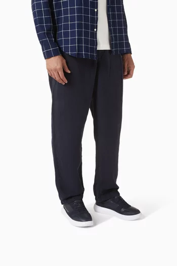 Fine-cleat Sneakers in Leather