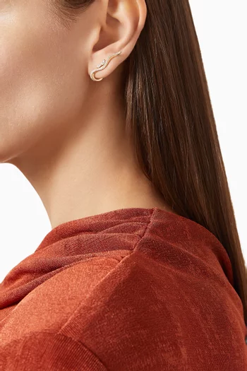 Absolute Serene Diamond Ear Crawlers in 18kt Gold