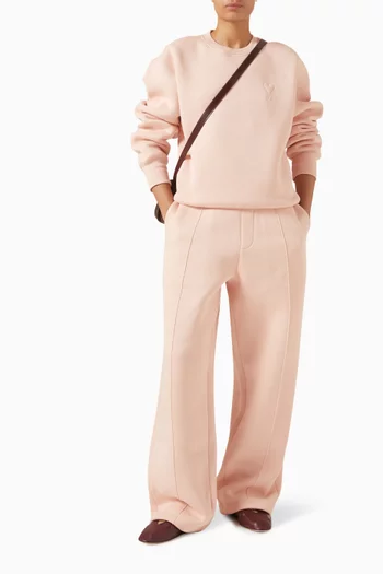 سويت شيرت بشعار الماركة كبير مزيج قطن