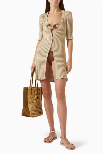 فستان سابينا قصير نسيج