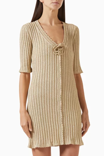 فستان سابينا قصير نسيج