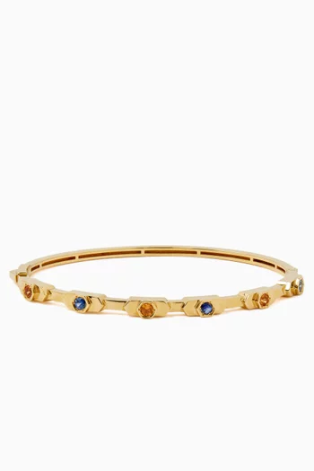 سوار بيهايف مزين بأحجار ياقوت ذهب عيار 18