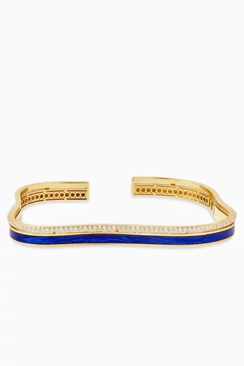 سوار سي آيس مرصع بالماس ذهب عيار 18