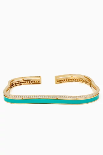 سوار سي آيس مرصع بالماس ذهب عيار 18