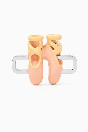 حلية بتصميم حذاء باليرينا فضة إسترلينية