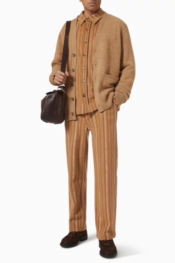 Baja Stripe Norm Pants in Wool & Cotton